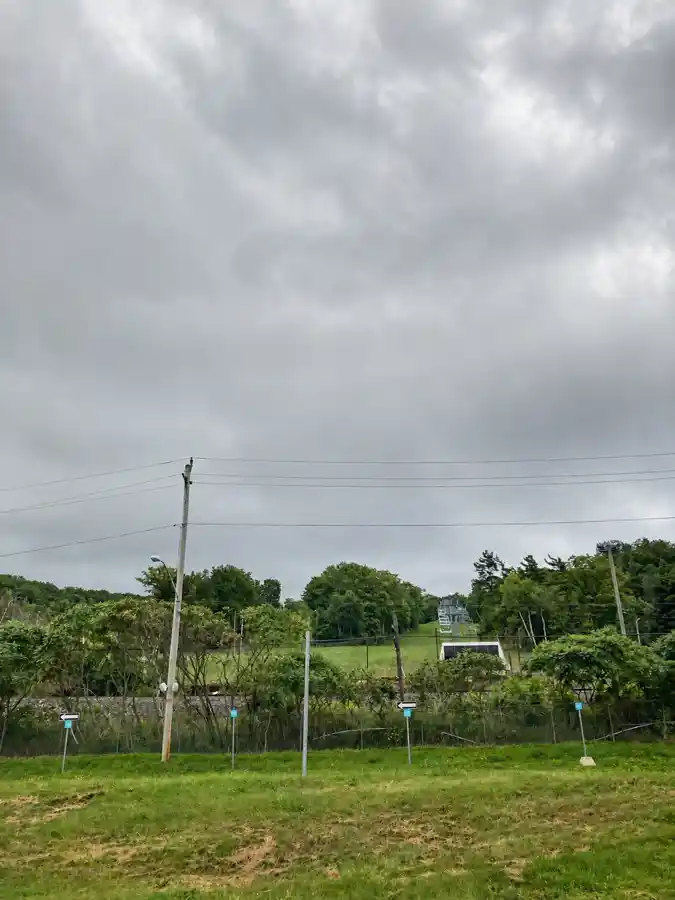 Green Glen Eden ski slope and lift equipment at Kelso in summer